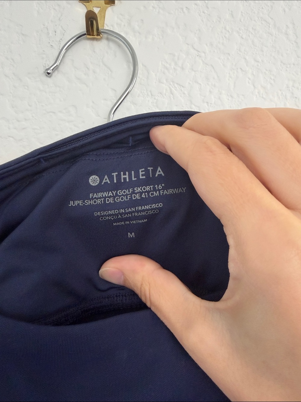 Athleta Navy Fairway Golf Skort - Picture 2 of 4